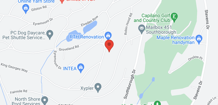 map of 933 EYREMOUNT DRIVE